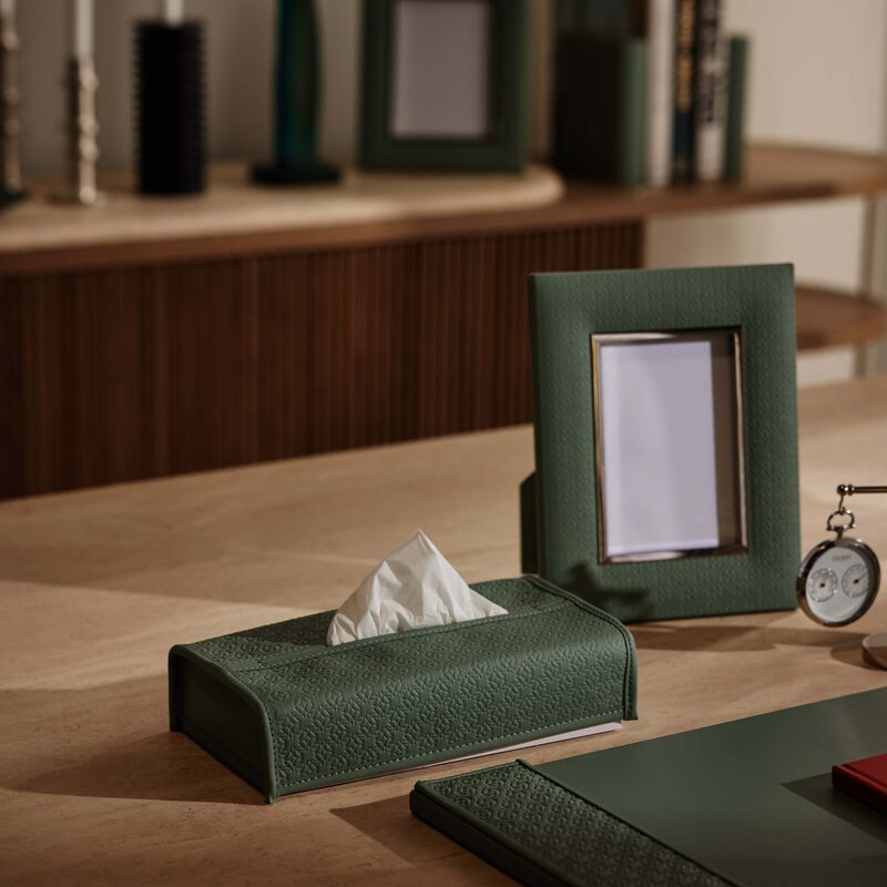 Elie Saab Monogram Tissue Holder Agata Green giobagnara elie saab monogram tissue holder agata green