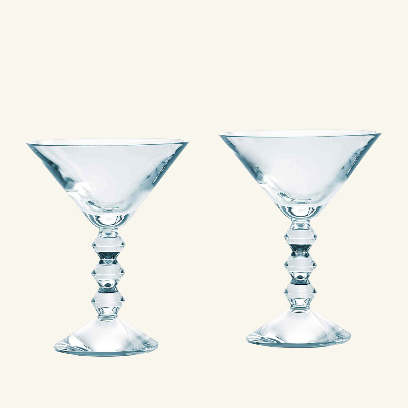 baccarat vega martini glass clear set of 2