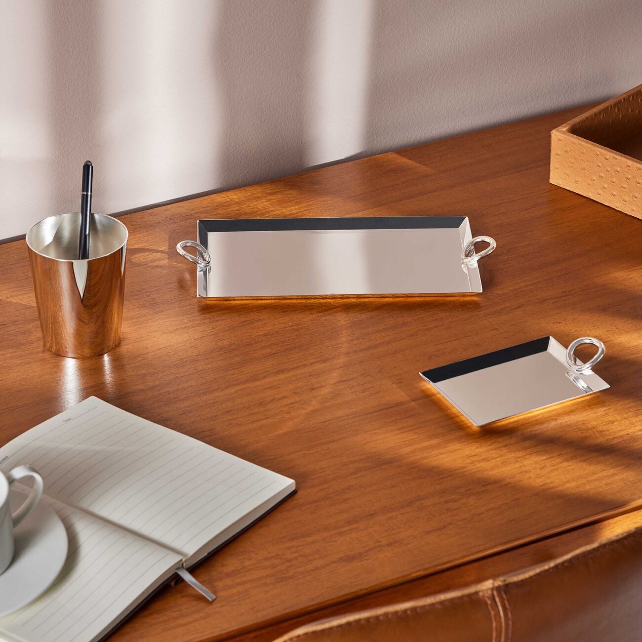 christofle vertigo mail tray silver plated
