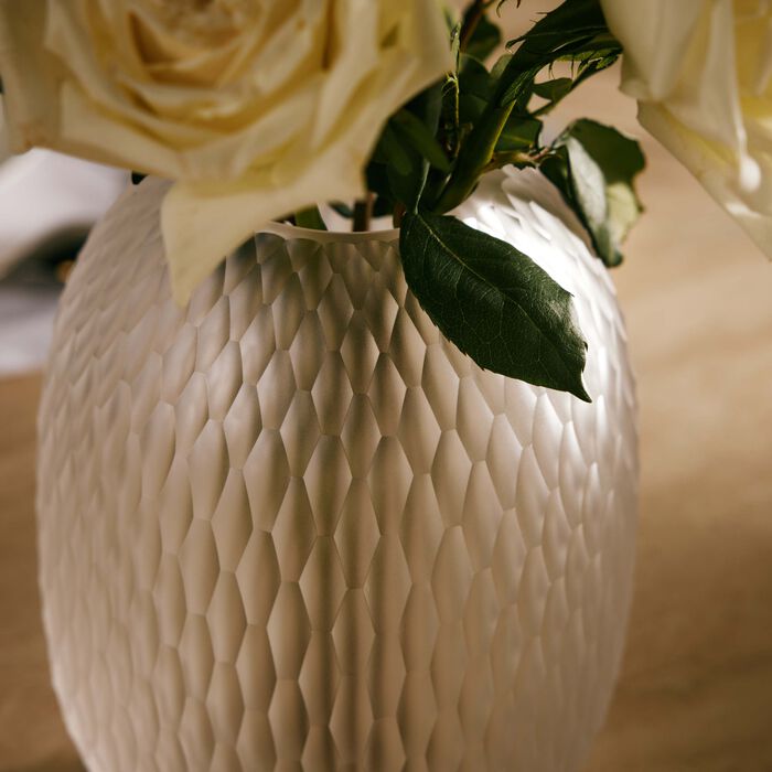 ruckl metamorphosis vase round medium clear