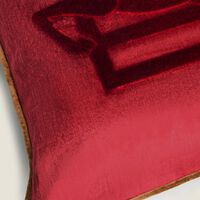 etro pegaso embroided cushion red