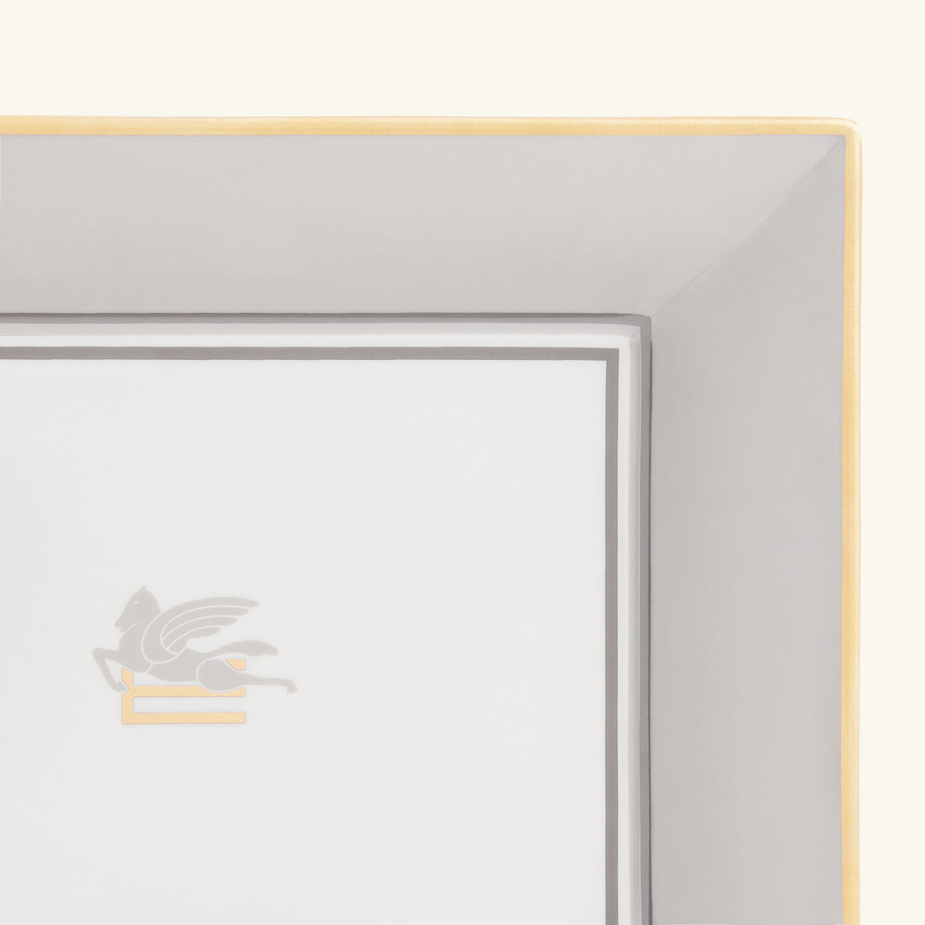 etro pegaso trinket tray rectangular small grey