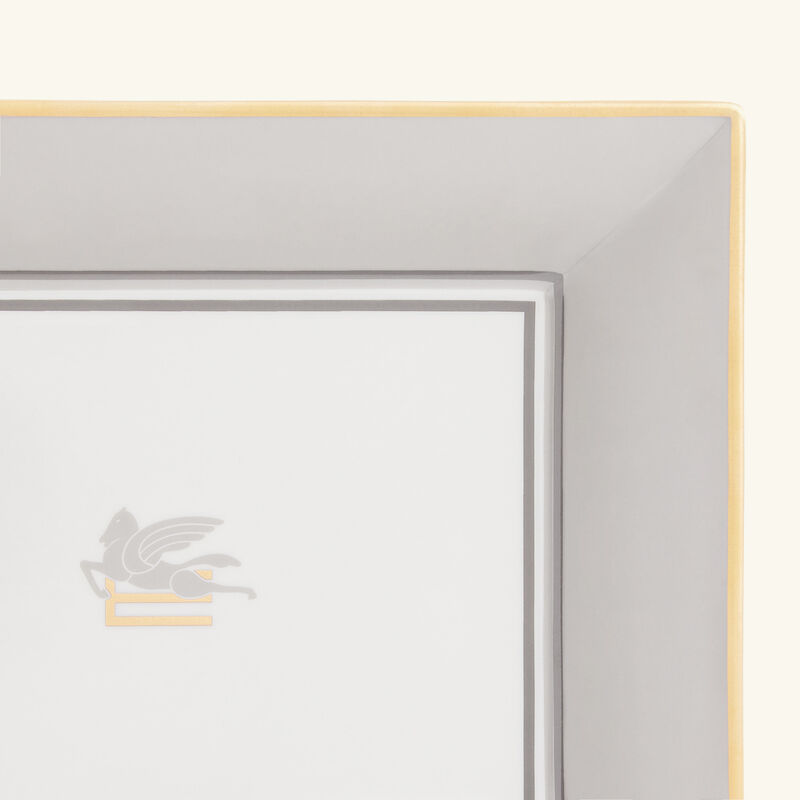 etro pegaso trinket tray rectangular small grey