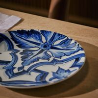 dolce gabbana casa blu mediterraneo stella dessert plate blue round 19cm set of 2