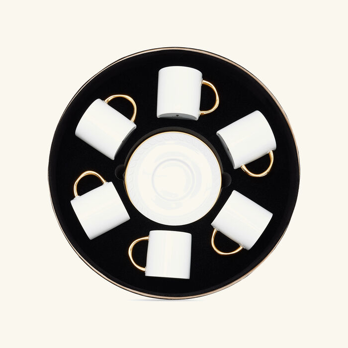 l objet neptune coffee cup saucer white set of 6