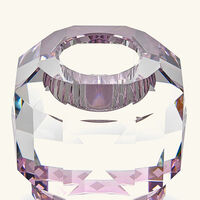 reflections copenhagen texas crystal tea light holder pink