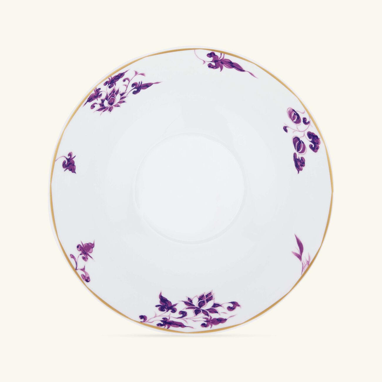 bernardaud prunus salad bowl purple 25cm