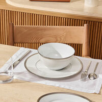 Maille Platine Noodle Bowl White 50cl bernardaud maille platine noodle bowl white 50cl