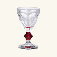 baccarat harcourt 1841 love drinking glass red