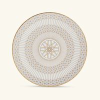 baccarat arcadia bread plate round gold 16cm