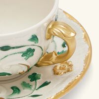 villari taormina tea cup saucer green