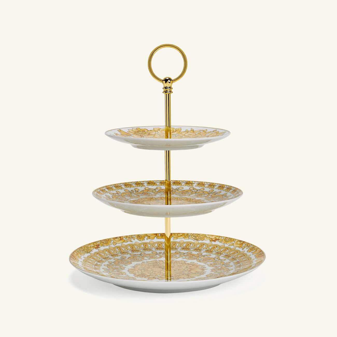 versace medusa rhapsody cake stand gold