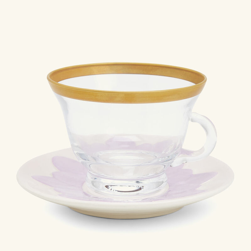 villari peacock cappuccino cup saucer gold