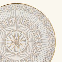 baccarat arcadia bread plate round gold 16cm