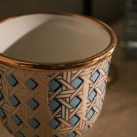 جوناثان أدلر قطعة الديكور باسكيت ويف بيديستال