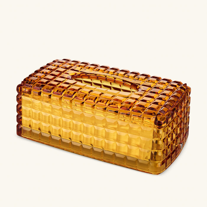 mario cioni   c amber tissue box orange