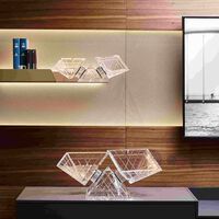 mario cioni c crystal pyramidion centerpiece clear