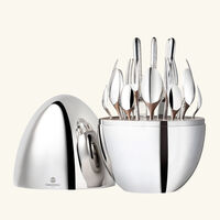 christofle exclusive mood espresso 6 piece red limited edition