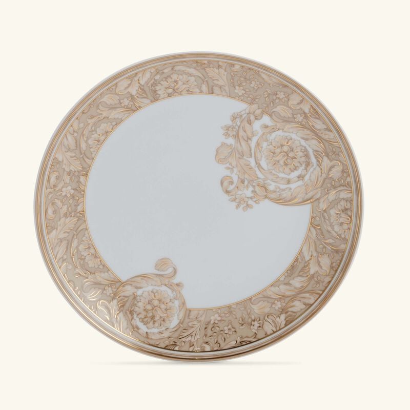 Barocco Beige Salad Plate Round 21 cm versace barocco beige salad plate round 21 cm