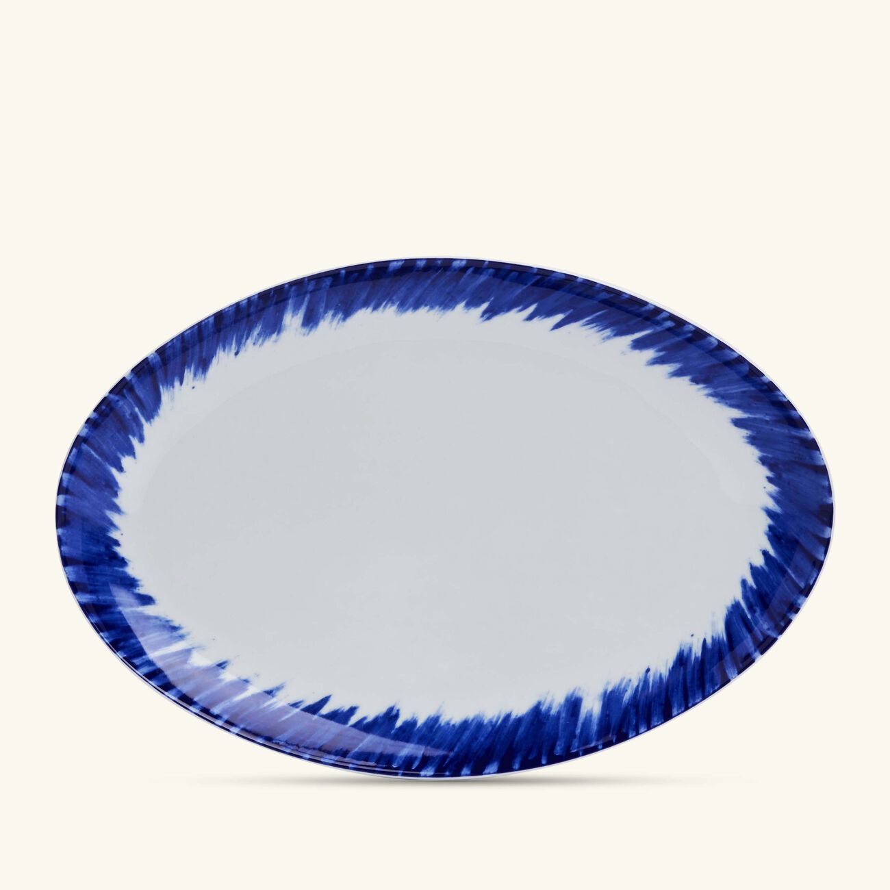 bernardaud in bloom serving platter oval blue 13cm