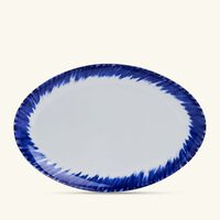 bernardaud in bloom serving platter oval blue 13cm