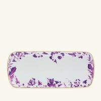 bernardaud prunus cake platter rectangular purple 38cm