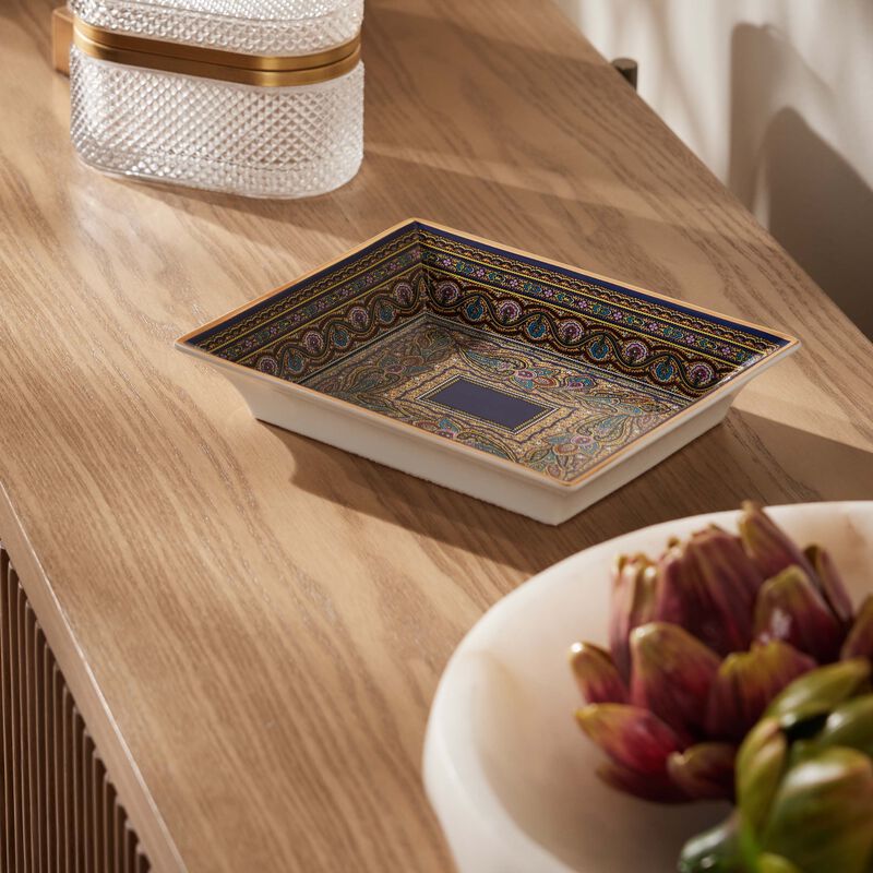 etro cachemire trinket tray rectangular small blue