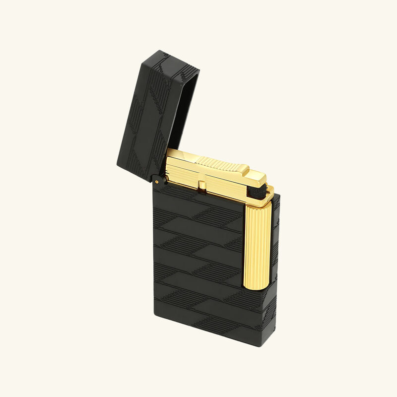 Ligne 2 Monogram 1872 Lighter Black st dupont ligne 2 monogram 1872 lighter black
