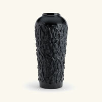 lalique mures vase large black