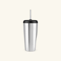 Sky Travel Cup With Straw Silver 0.4L georg jensen sky travel cup with straw silver 0 4l