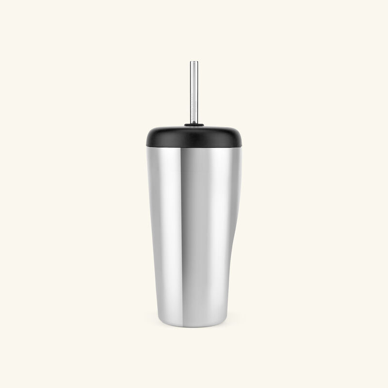 Sky Travel Cup With Straw Silver 0.4L georg jensen sky travel cup with straw silver 0 4l