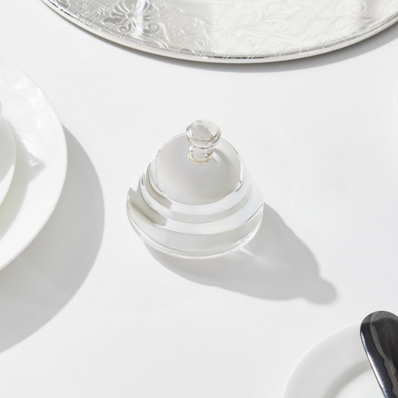christofle marly butter dish silver plated