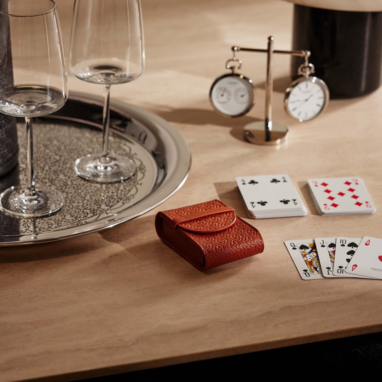 giobagnara elie saab monogram playing card pochette passito