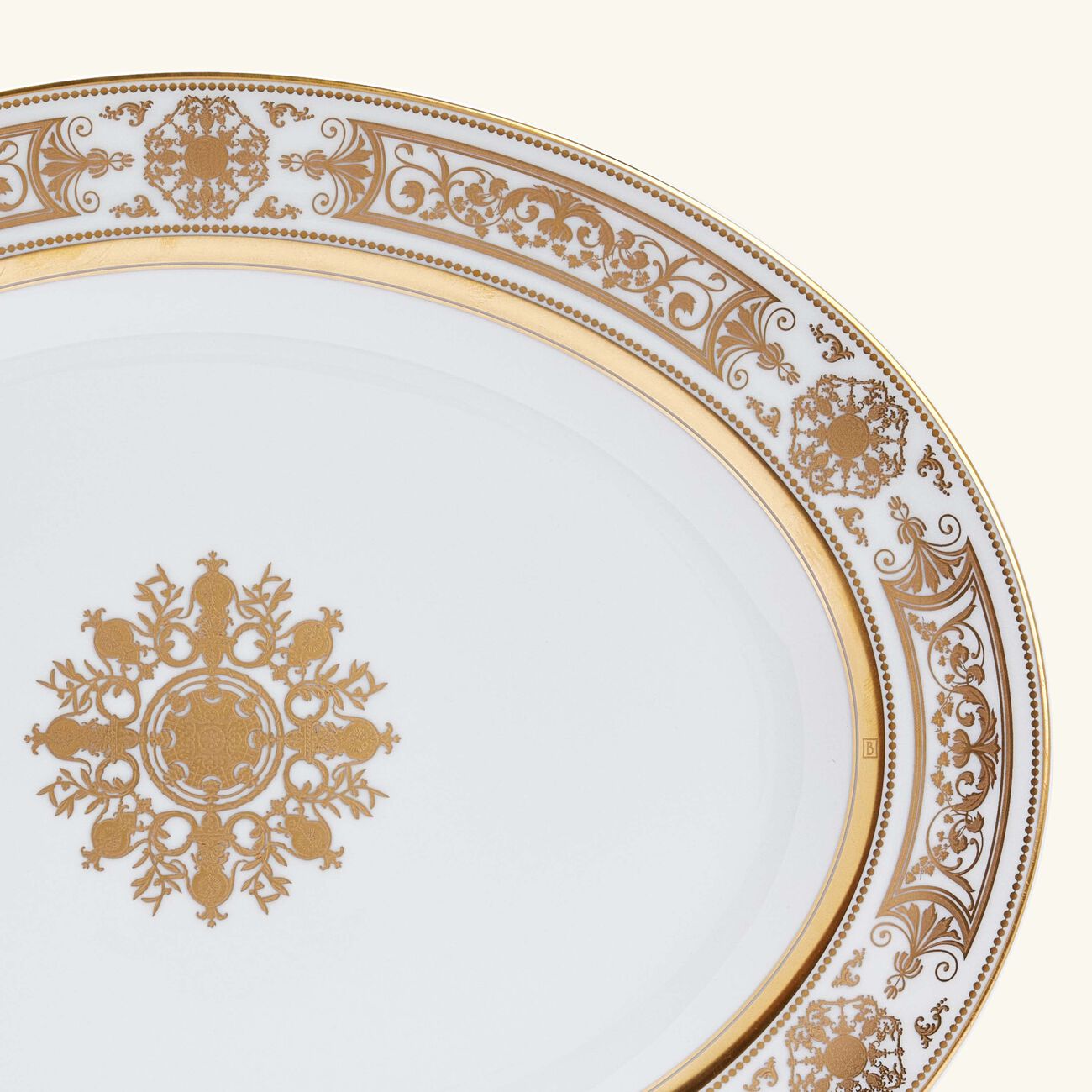 Aux Rois Serving Platter Oval Gold 33cm bernardaud aux rois serving platter oval gold 33cm