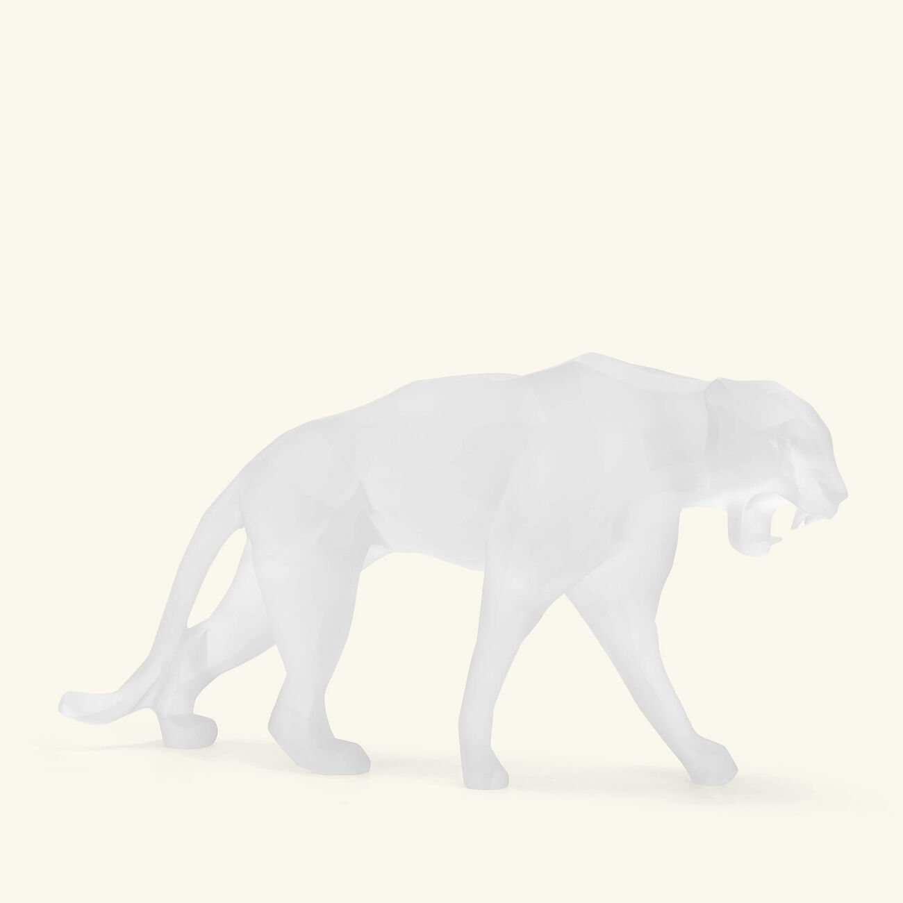 Wild Panther Sculpture Medium White Limited Edition daum wild panther sculpture medium white limited edition