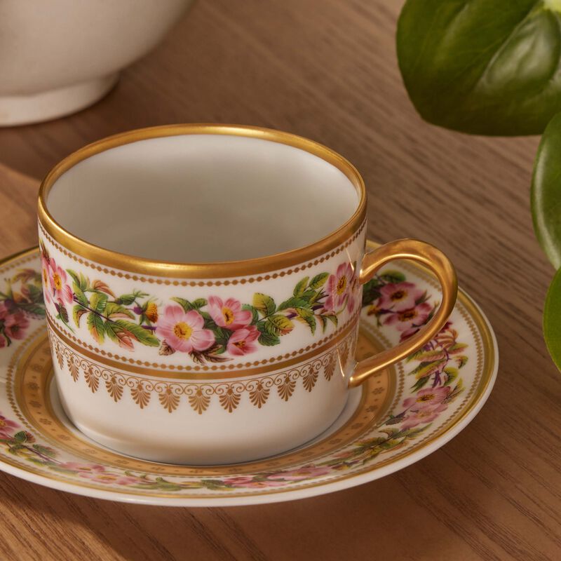 Botanique Tea Cup & Saucer Gold bernardaud botanique tea cup saucer gold