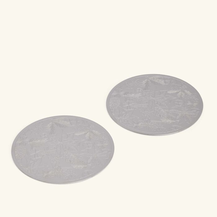 Bouquet Givré Coaster Silver Plated Set Of 2 christofle bouquet givr coaster silver plated set of 2