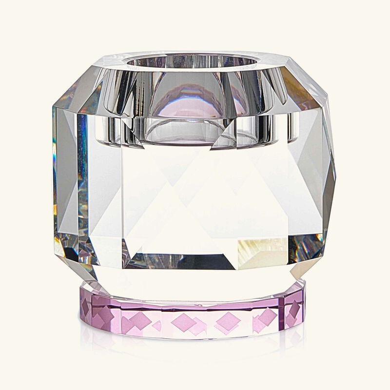 Texas Crystal Tea Light Holder Pink reflections copenhagen texas crystal tea light holder pink