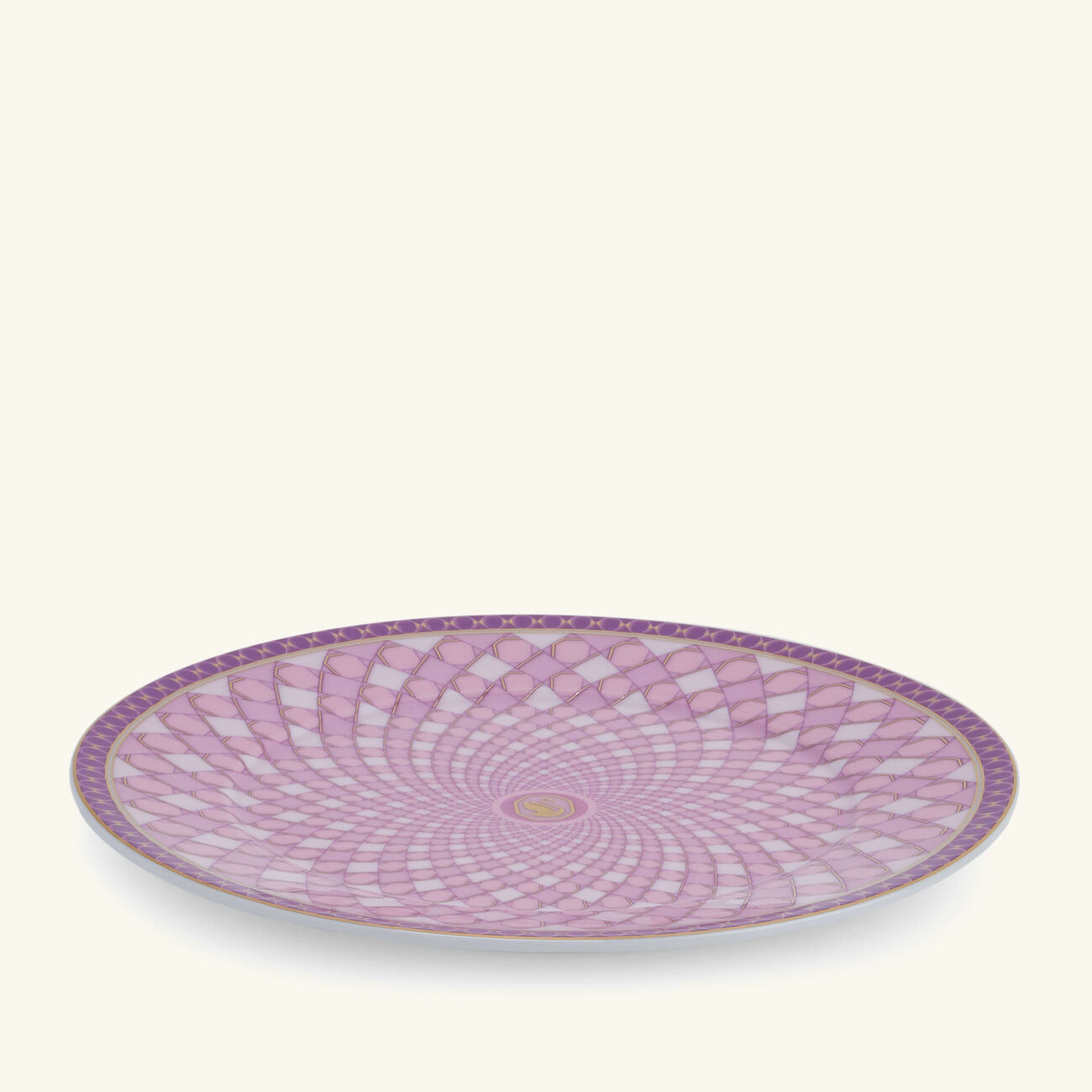 rosenthal signum rose plate round pink 18cm