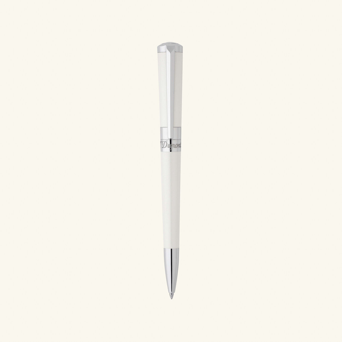st dupont liberte ballpoint pen white