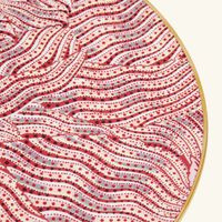 bernardaud collection braqueni charger plate round red 29cm
