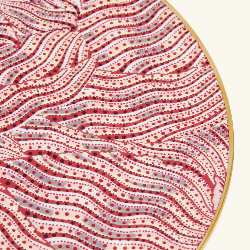 bernardaud collection braqueni charger plate round red 29cm