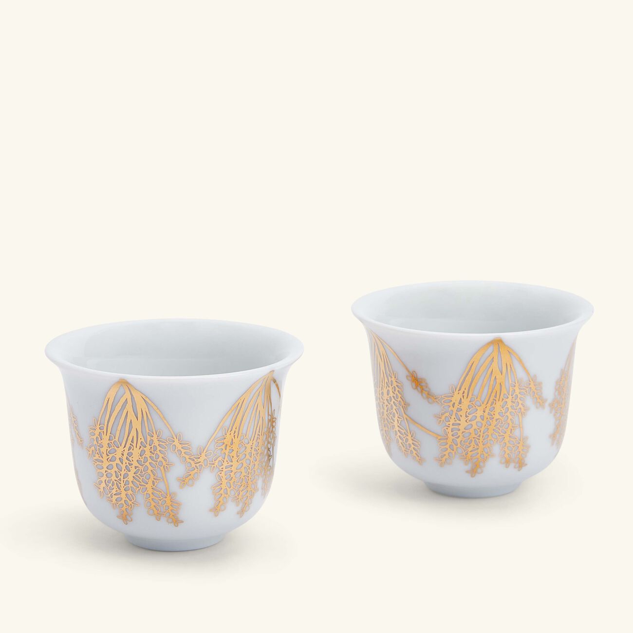 Tamrah by Razan Alazzouni Branch Arabic Coffee Cup Gold Set of 2 silsal tamrah by razan alazzouni branch arabic coffee cup gold set of 2