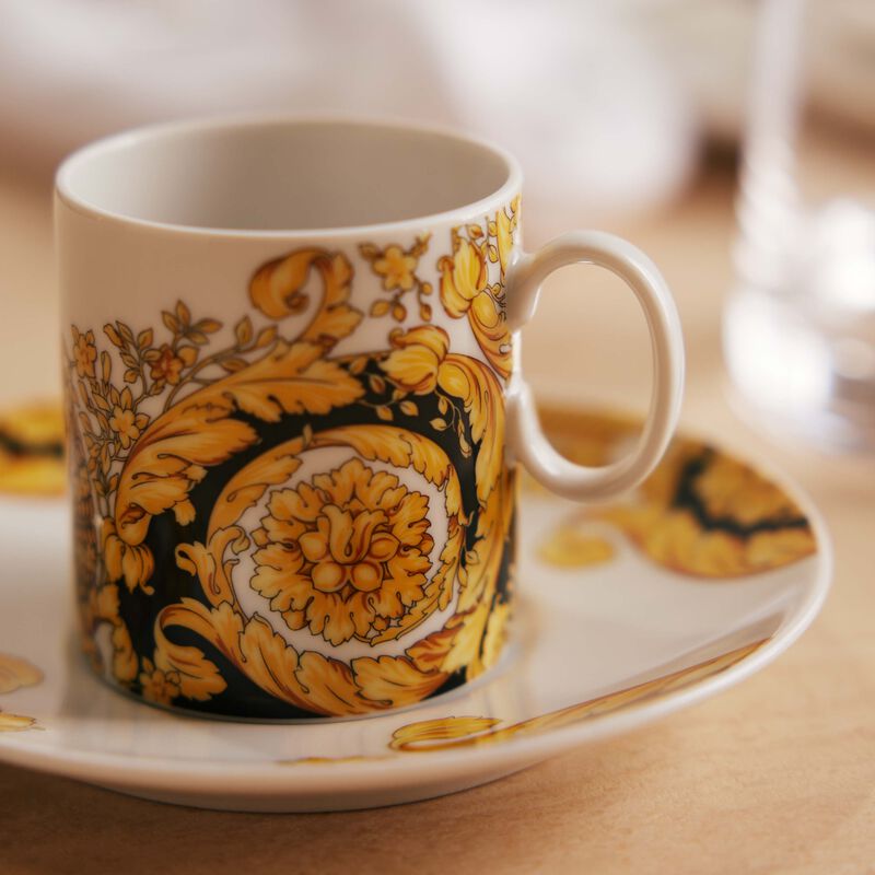 Barocco 92 Espresso Cup & Saucer versace barocco 92 espresso cup   saucer