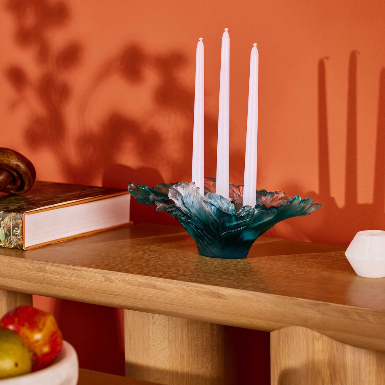 daum maya candelabra blue