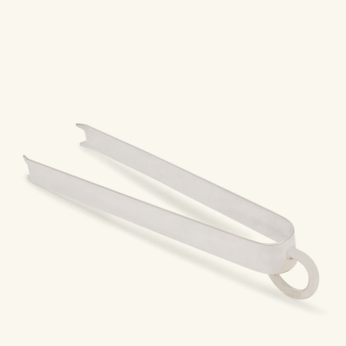 christofle vertigo ice tongs silver
