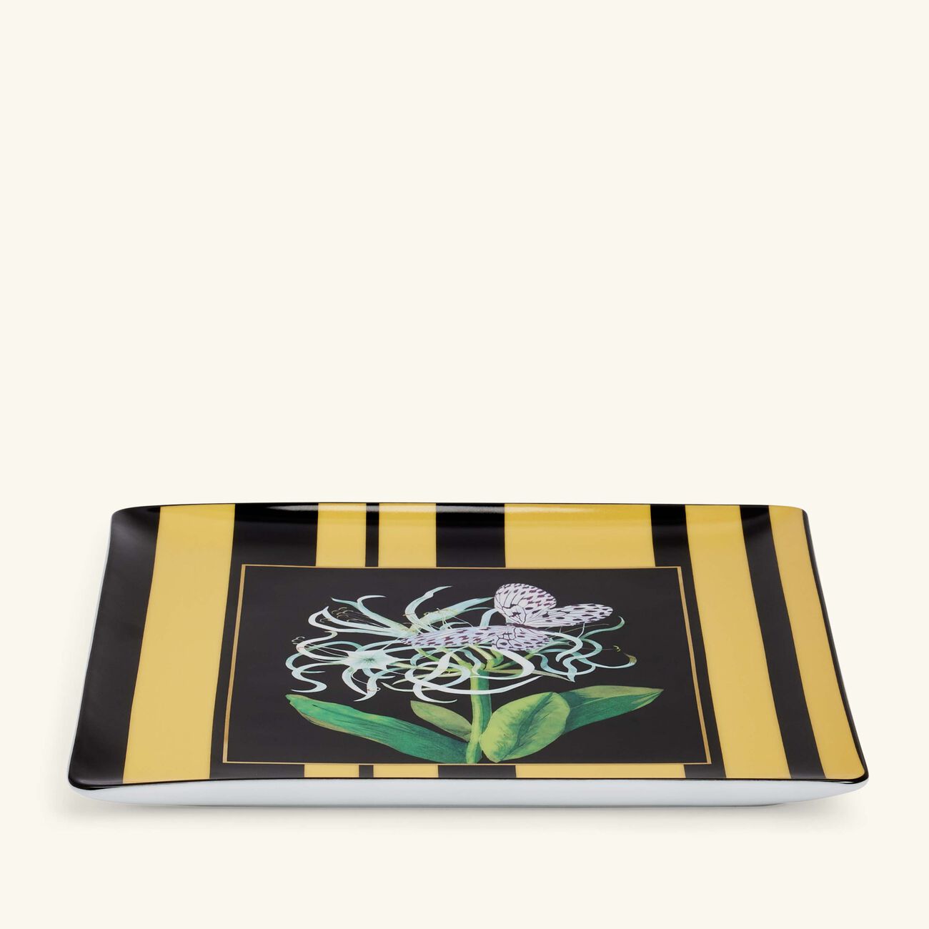 Natura Jonquille De Mer Serving Platter Rectangular Black 22cm bernardaud natura jonquille de mer serving platter rectangular black 22cm