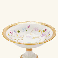villari taormina footed bowl white