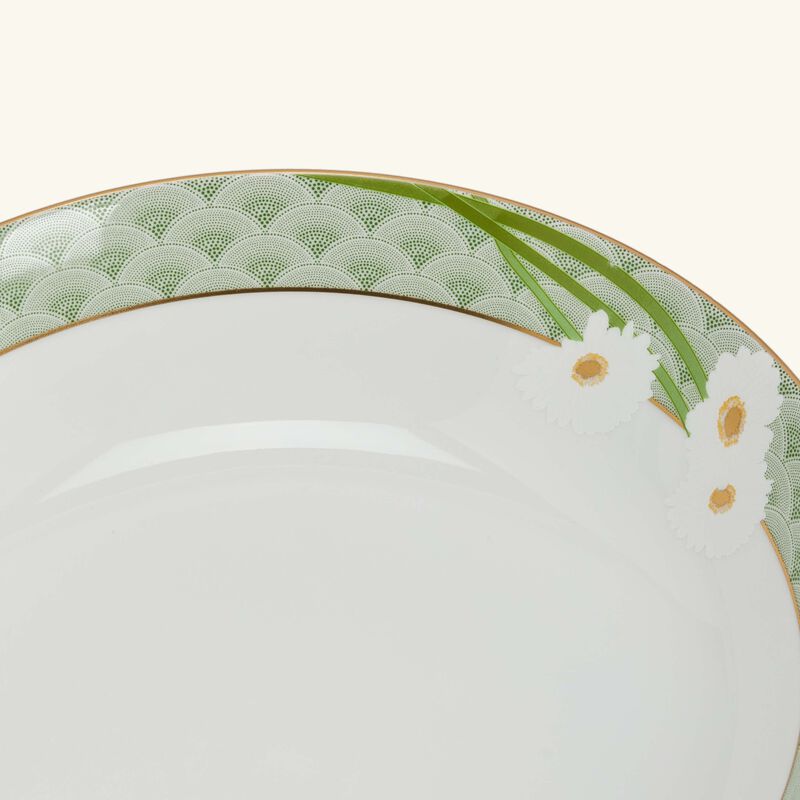 bernardaud praiana vegetable dish green 24cm