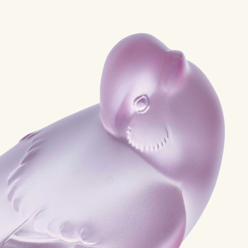 منحوتة العصفور صغيرة وردية large